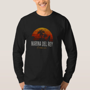 Marina Del Rey California Retro Surfer Vintager St T-Shirt