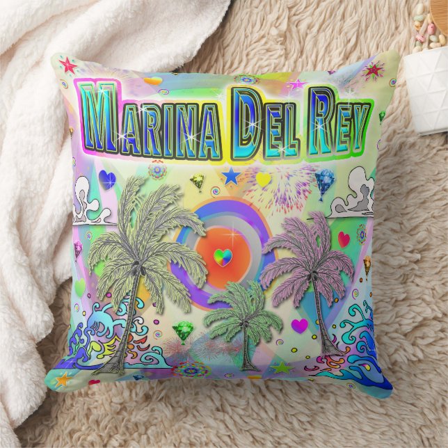 Marina Del Rey Deep Dream Pillow Kissen (Decke)