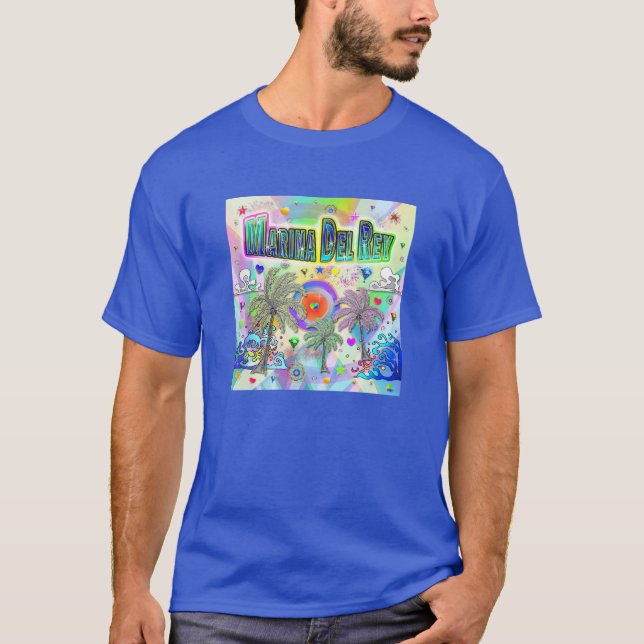 Marina Del Rey Deep Dream T - Shirt (Vorderseite)
