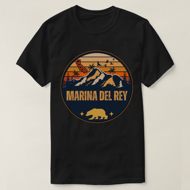 Marina del Rey, Kalifornien T-Shirt (Design vorne)