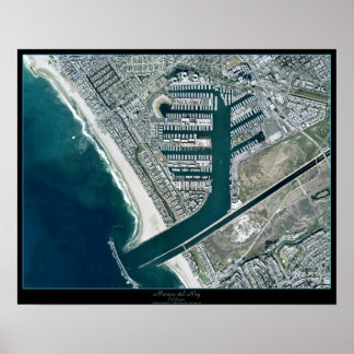 Marina del Rey Los Angeles, Satellitenposter der C Poster
