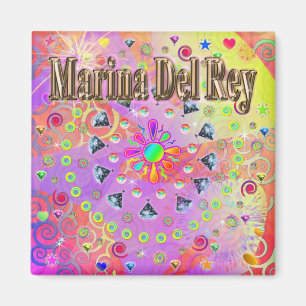 Marina Del Rey Lucky Golden Magnet