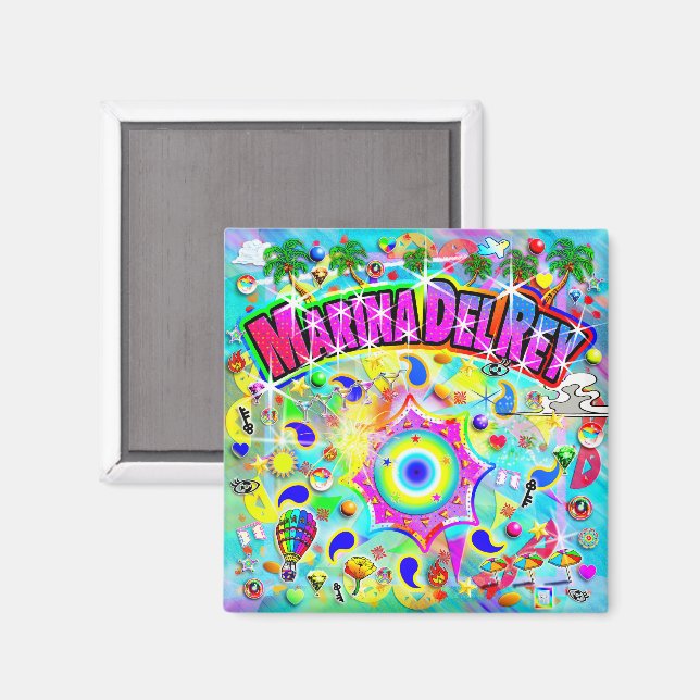 Marina Del Rey Mystischer Tanz Magnet (Vorderseite/Rückseite)