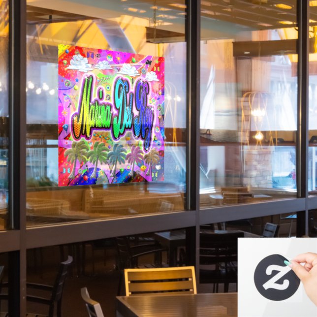 Marina del Rey Vista Express Fensterheber Fensteraufkleber (Restaurantfenster)