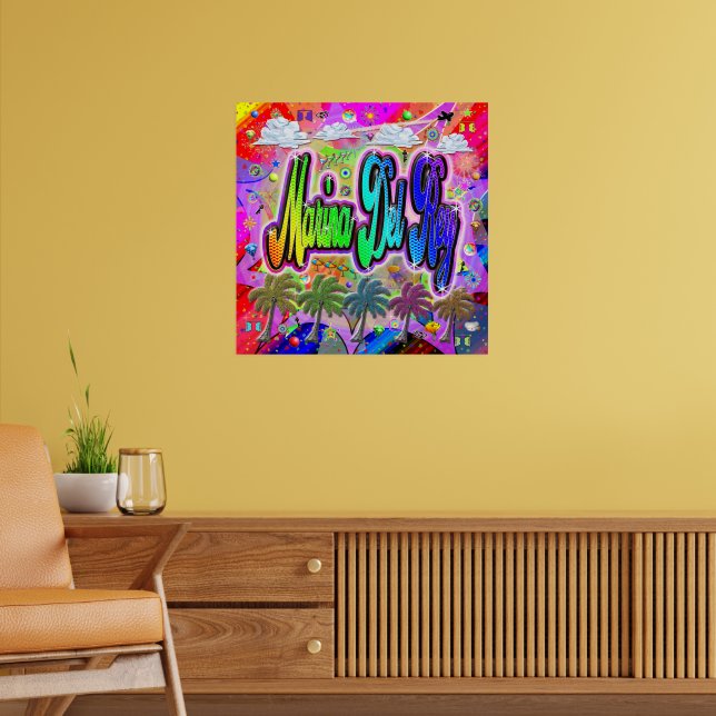 Marina Del Rey Vista Express Poster (Wohnzimmer 2)