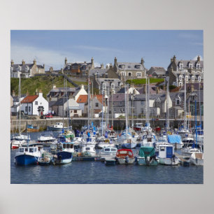 Marina, Findochty, Moray, Schottland, Vereinigtes  Poster