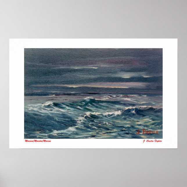 Marina/Mariña/Marine Poster (Vorne)