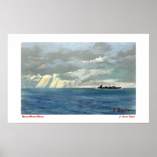 Marina/Mariña/Marine Poster (Vorne)
