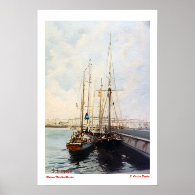 Marina/Mariña/Marine Poster (Vorne)