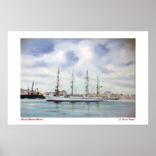 Marina/Mariña/Marine Poster (Vorne)