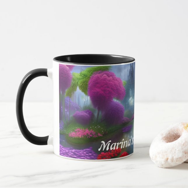 Marina Morning Tea Personalisiert anpassbar Tasse (Mit Donut)