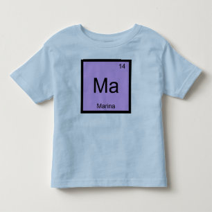 Marina Name Chemie Element Periodensystem Kleinkind T-shirt