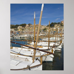 Marina, Port de Soller, Westküste, Mallorca, Poster