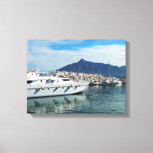 Marina, Puerto Banus, Spanien Leinwanddruck