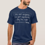 MARINA Quote Personalized Name Funny Birthday T-Shirt<br><div class="desc">MARINA Quote Personalized Name Funny Birthday . Check out our birthday t shirt selection for the very best in unique or custom,  handmade pieces from our shops.</div>