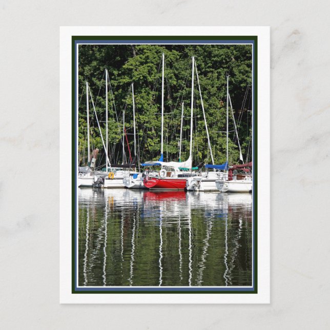 Marina Reflections Postkarte (Vorderseite)