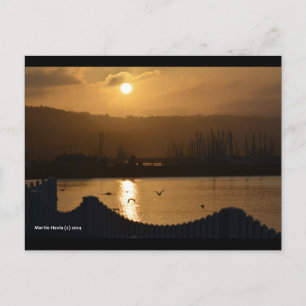 Marina Sunrise IV Blue Beach Song™ Postkarte