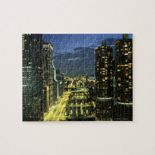 Marina Towers, Chicago River, Wacker Drive, Puzzle