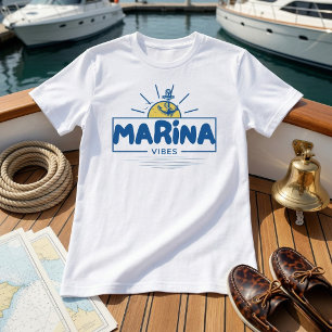 Marina Vibes Nautisches Anker T-Shirt