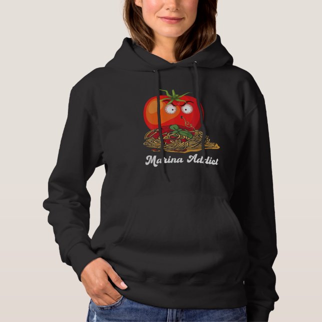Marinara Addict Sauce  Italian Chef Jokes Hoodie (Vorderseite)