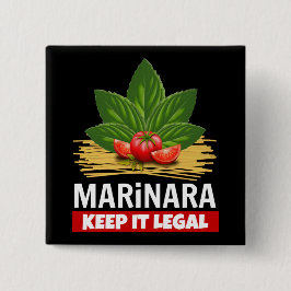 Marinara Behielt es Legal Basil Tomaten Spaghetti Button