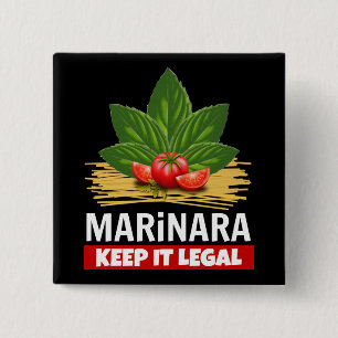 Marinara Behielt es Legal Basil Tomaten Spaghetti Button