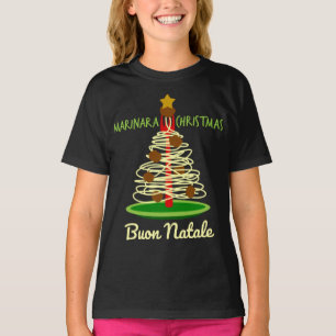 Marinara Christmas Buon Natale Spaghetti Tree T-Shirt