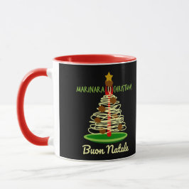 Marinara Christmas Buon Natale Spaghetti Tree Tasse