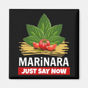 Marinara gerade sagen jetzt Basil Tomaten Spaghett Magnet