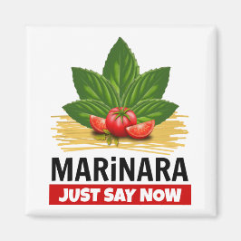 Marinara gerade sagen jetzt Basil Tomaten Spaghett Magnet