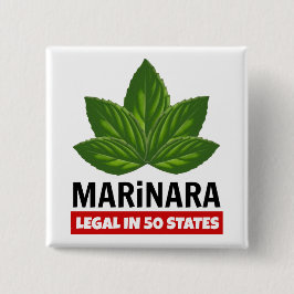 Marinara Legal 50 States Basil Blätter Food Spaß Button