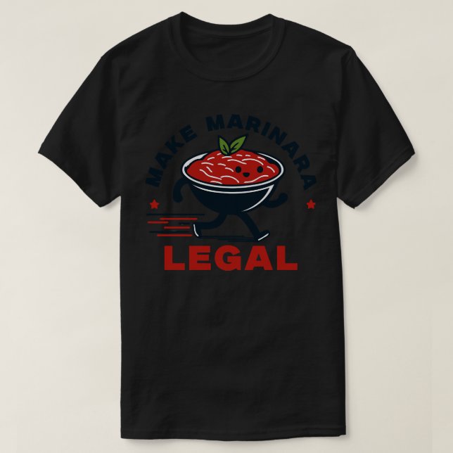 Marinara Legal Italian Food Lover T-Shirt (Design vorne)