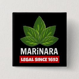 Marinara Legal seit 1692 Basil-Blätter Button