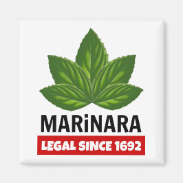 Marinara Legal seit 1692 Basil-Blätter Magnet