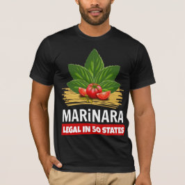 Marinara Recht in 50 Staaten Basil Tomato Spaghett T-Shirt