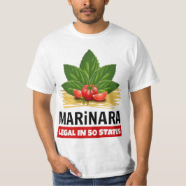Marinara Recht in 50 Staaten Basil Tomato Spaghett T-Shirt