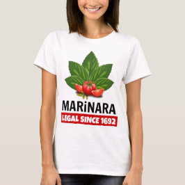 Marinara Recht seit 1692 Basil Tomaten T-Shirt