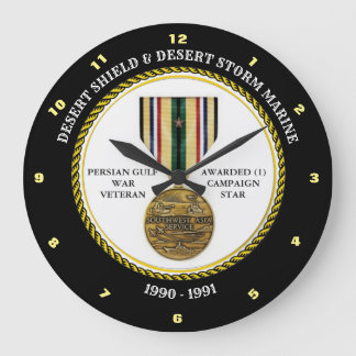 MARINE 1 STAR / DESERT SHIELD & STORM GROßE WANDUHR