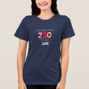 Marine 250. USA-Jubiläums-T-Shirt Tri-Blend Shirt