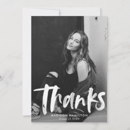 Marine | Abstraktes Foto Abschluss Vielen Dank Dankeskarte