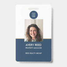 Marine-Angestellten-Foto-ID-Badge mit individuelle
