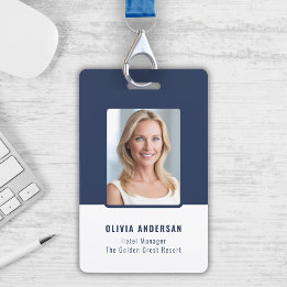 Marine-Angestellten-Foto-ID Name Titel Unternehmen Ausweis