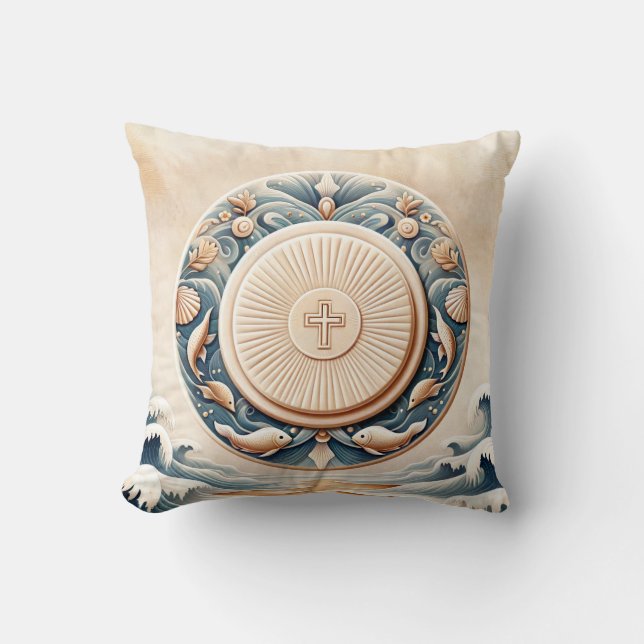 Marine Art Style Eucharistic Communityhostel Kissen (Vorderseite)