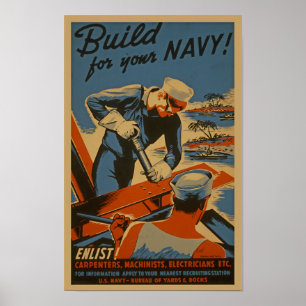 Marine - Bauunternehmer Poster