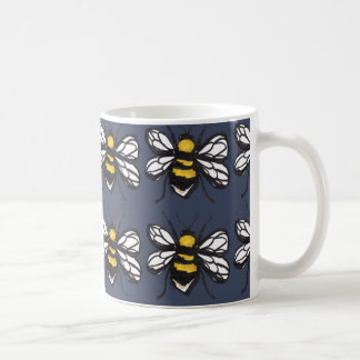 Marine-bescheidene Hummel-Tasse Kaffeetasse
