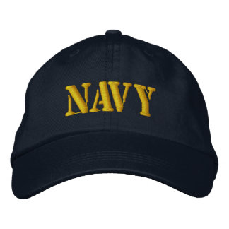 MARINE BESTICKTE KAPPE