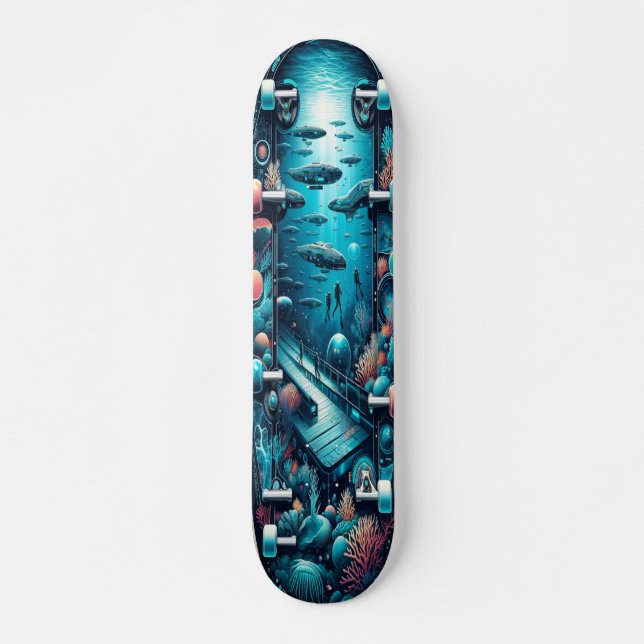 "Marine Bio-Oasis Deck" Skateboard (Vorne)