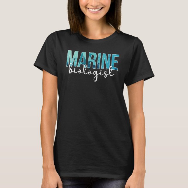 Marine Biologist Boho Marine Biology T-Shirt (Vorderseite)
