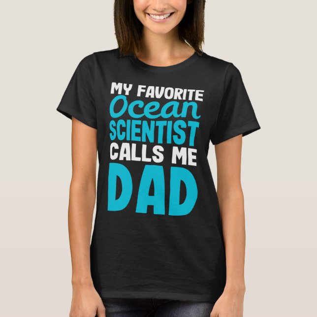 Marine Biologist Dad Marine Biology T-Shirt (Vorderseite)