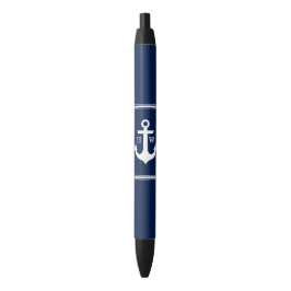 Marine-Blau-Anker mit Monogramm Kugelschreiber